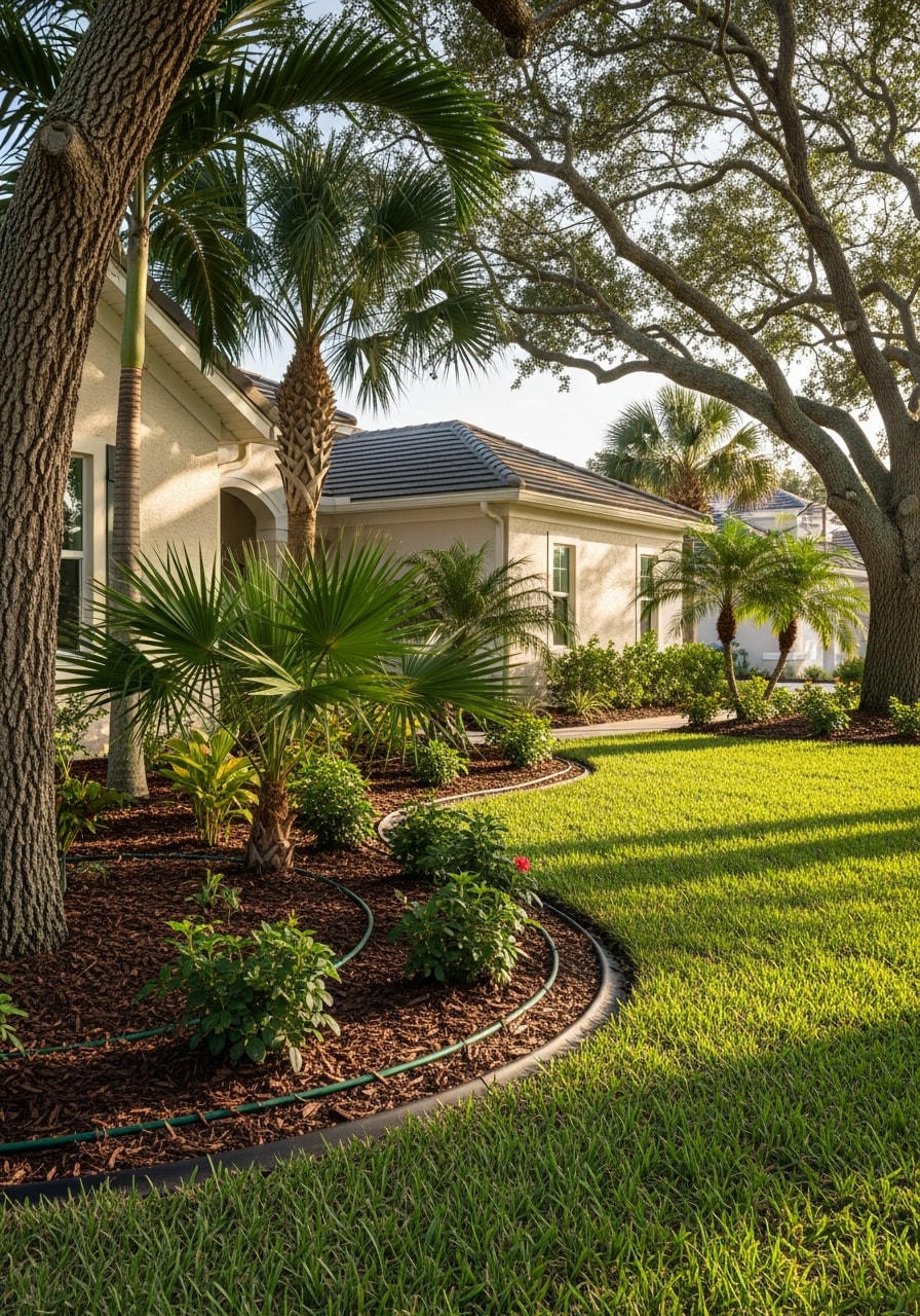 Contractor working on a Sarasota home exterior, showing craftsmanship and attention to local building standards.